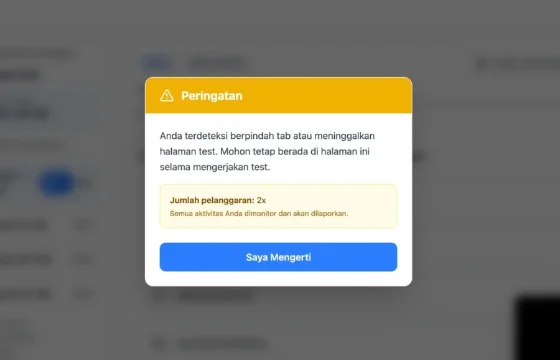 Ilustrasi anti-cheating detection